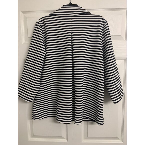 Pendleton Blue & White Striped Nautical Swing Jacket L - Picture 3 of 9